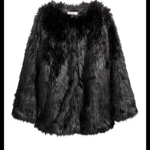 Faux fur jacket XS